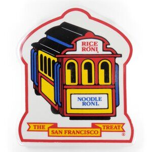 Vtg Rice a Roni San Francisco Treat Trolley Car Ceramic Trivet Hot Plate Advert